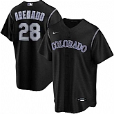 Rockies 28 Nolan Arenado Black 2020 Nike Cool Base Jersey Dzhi,baseball caps,new era cap wholesale,wholesale hats